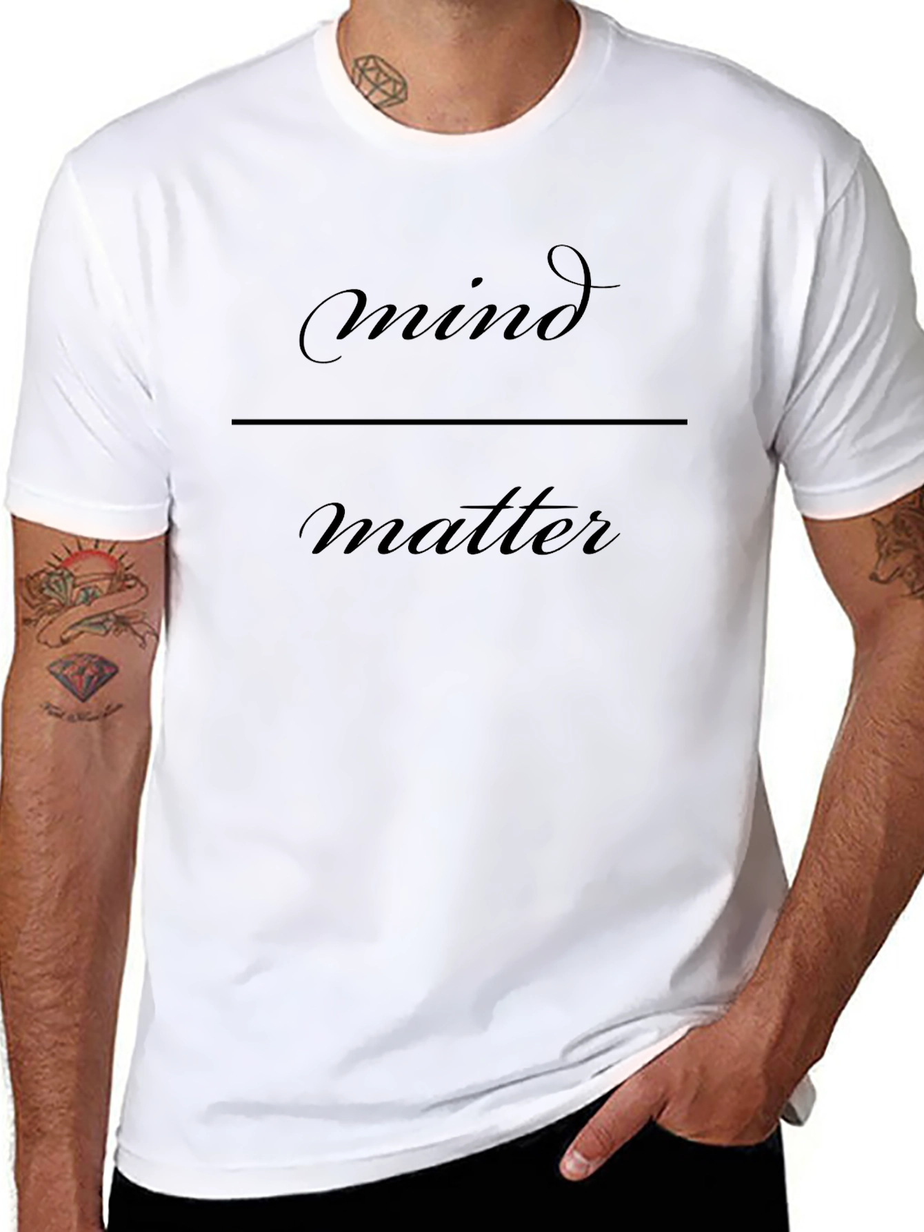 Mind Over Matter Graphic Tee - Black