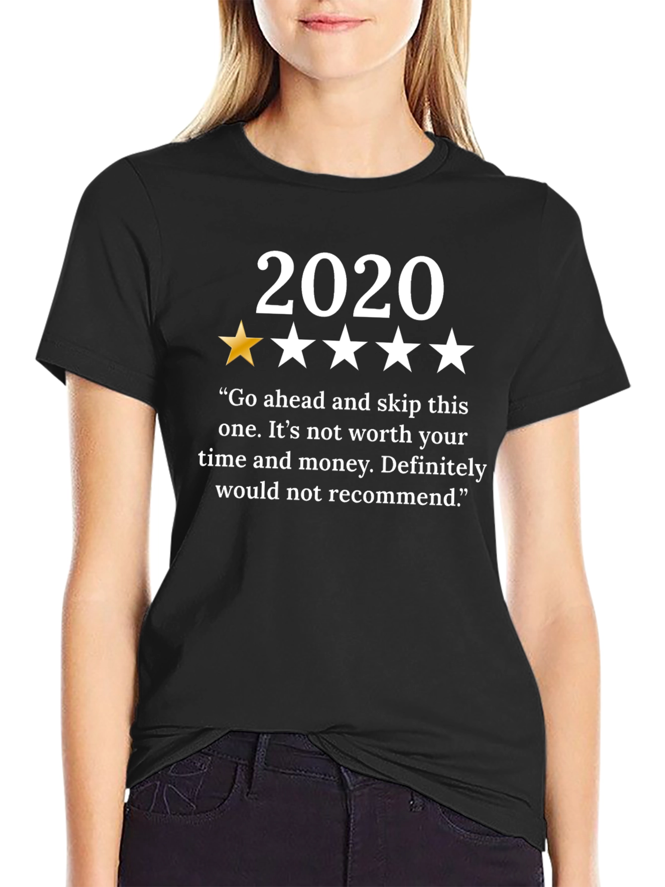 2020 One Star Review T-Shirt - Funny Year Review Tee