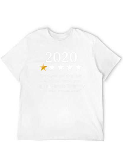 2020 One Star Review T-Shirt - Funny Year Review Tee