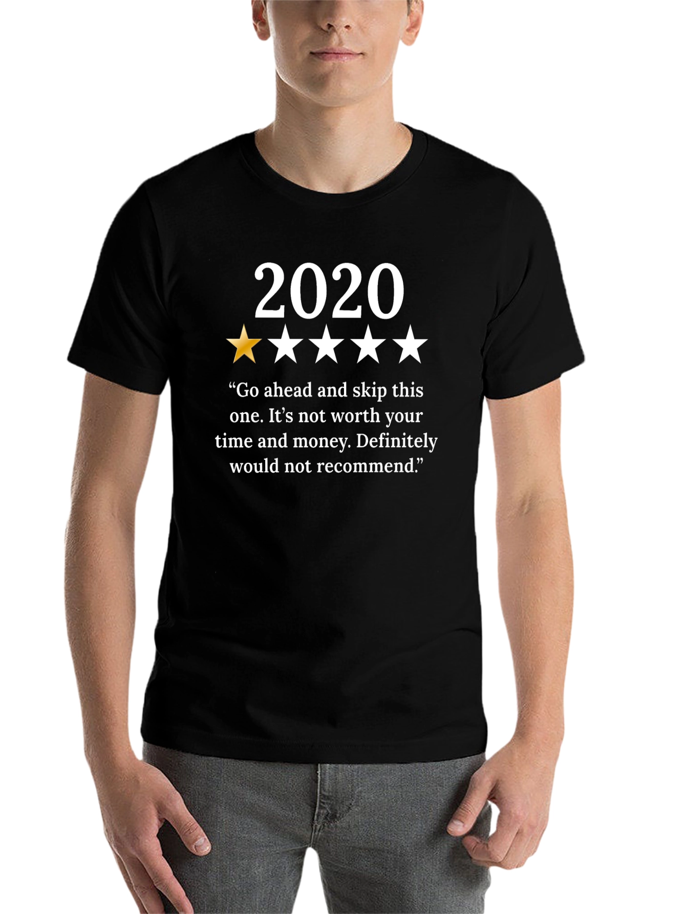 2020 One Star Review T-Shirt - Funny Year Review Tee