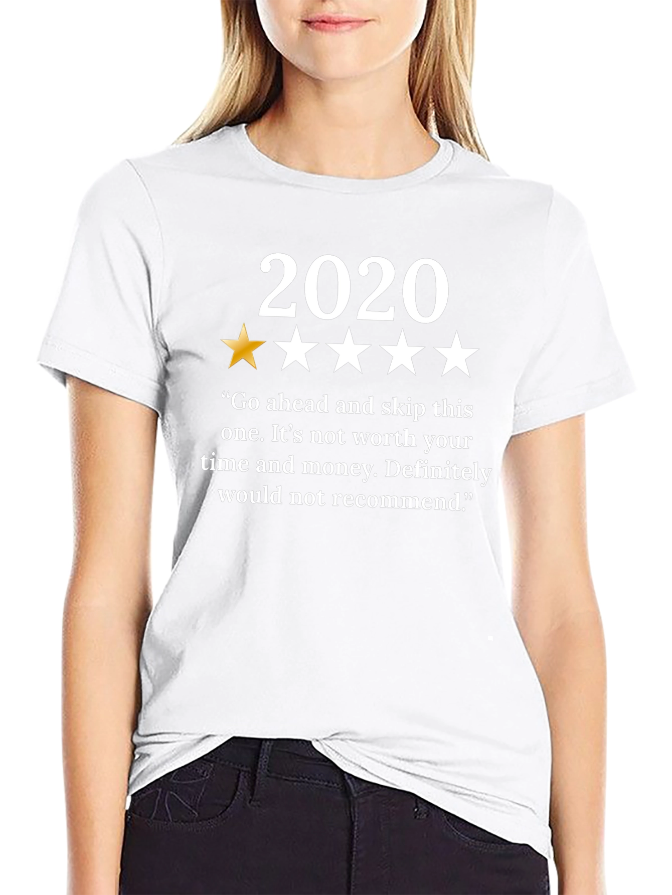 2020 One Star Review T-Shirt - Funny Year Review Tee