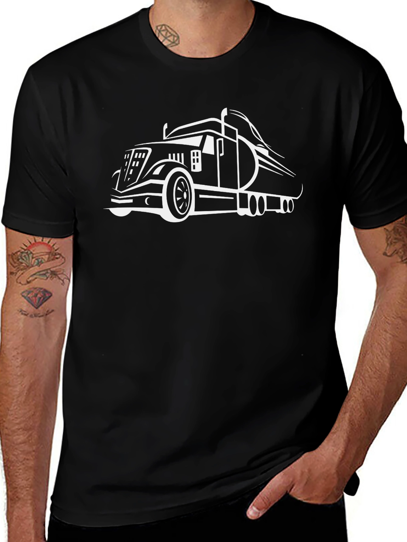Truck Graphic Tee - Black