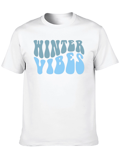 Winter Vibes Graphic Tee - Stylish Holiday Apparel