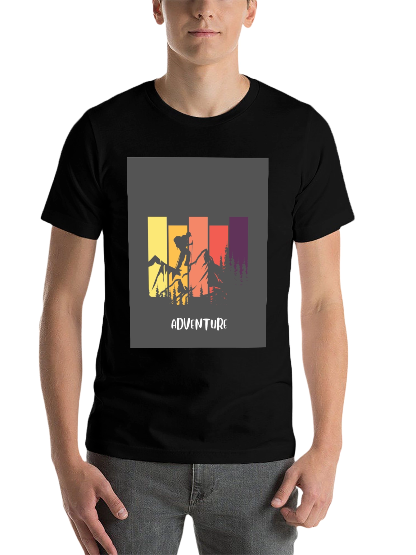 Adventure Graphic Tee - Mountain Climbing Design