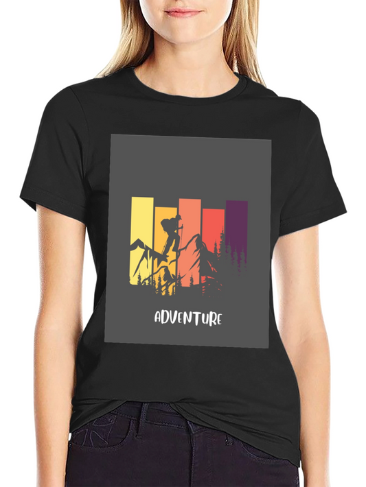Adventure Graphic Tee - Mountain Climbing Design
