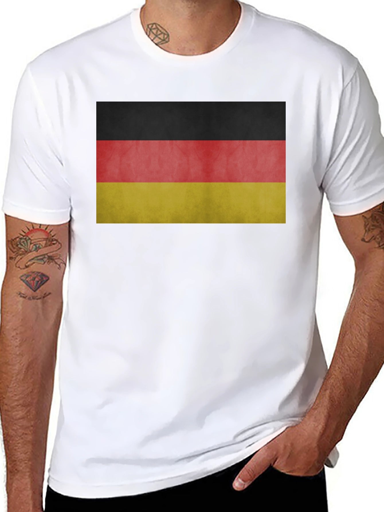 Germany Flag T-Shirt - Black Cotton Tee