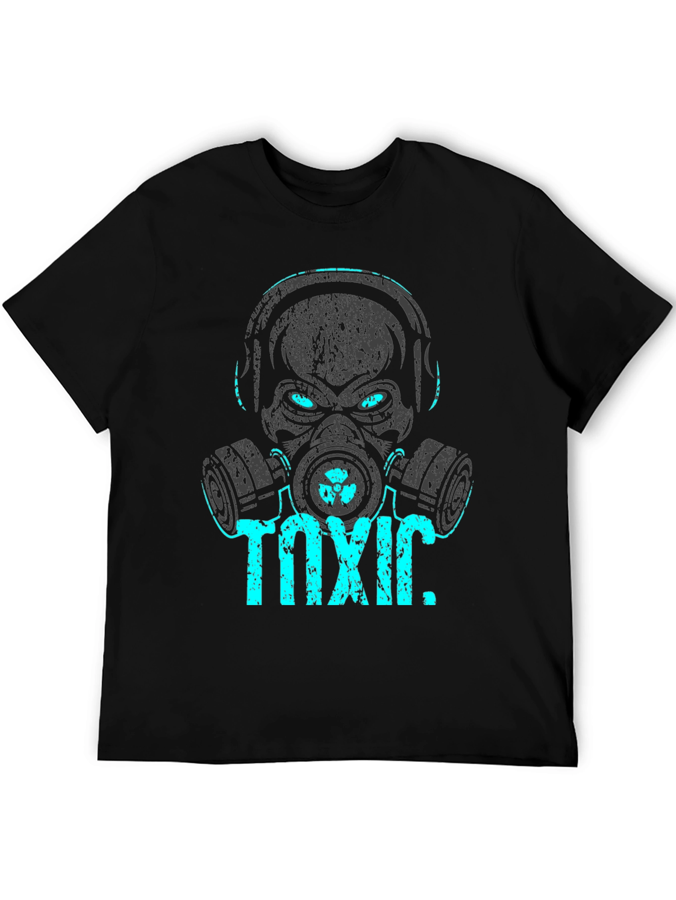 Toxic Graphic Tee - Skull Gas Mask Design