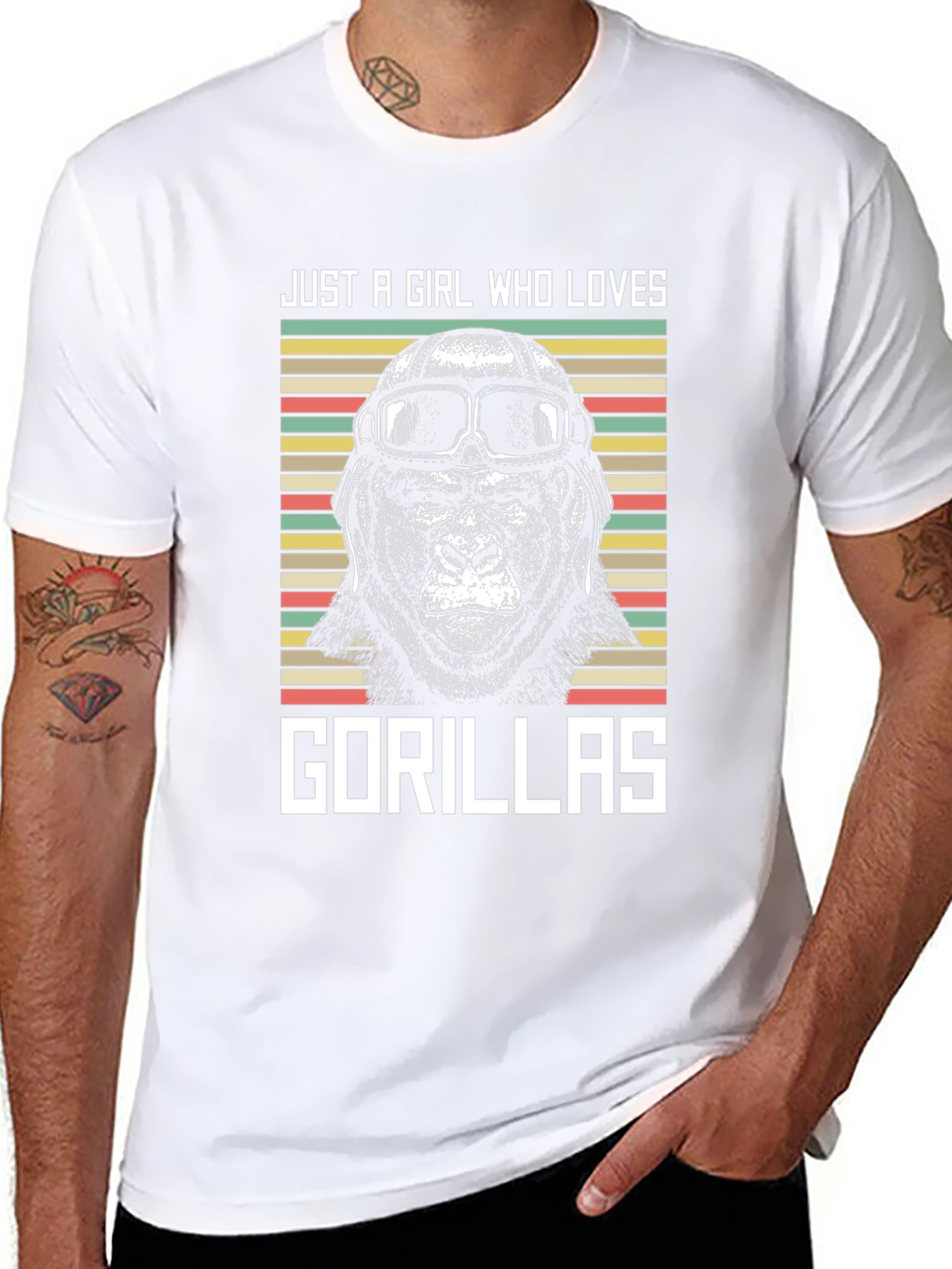 Just A Girl Who Loves Gorillas T-Shirt