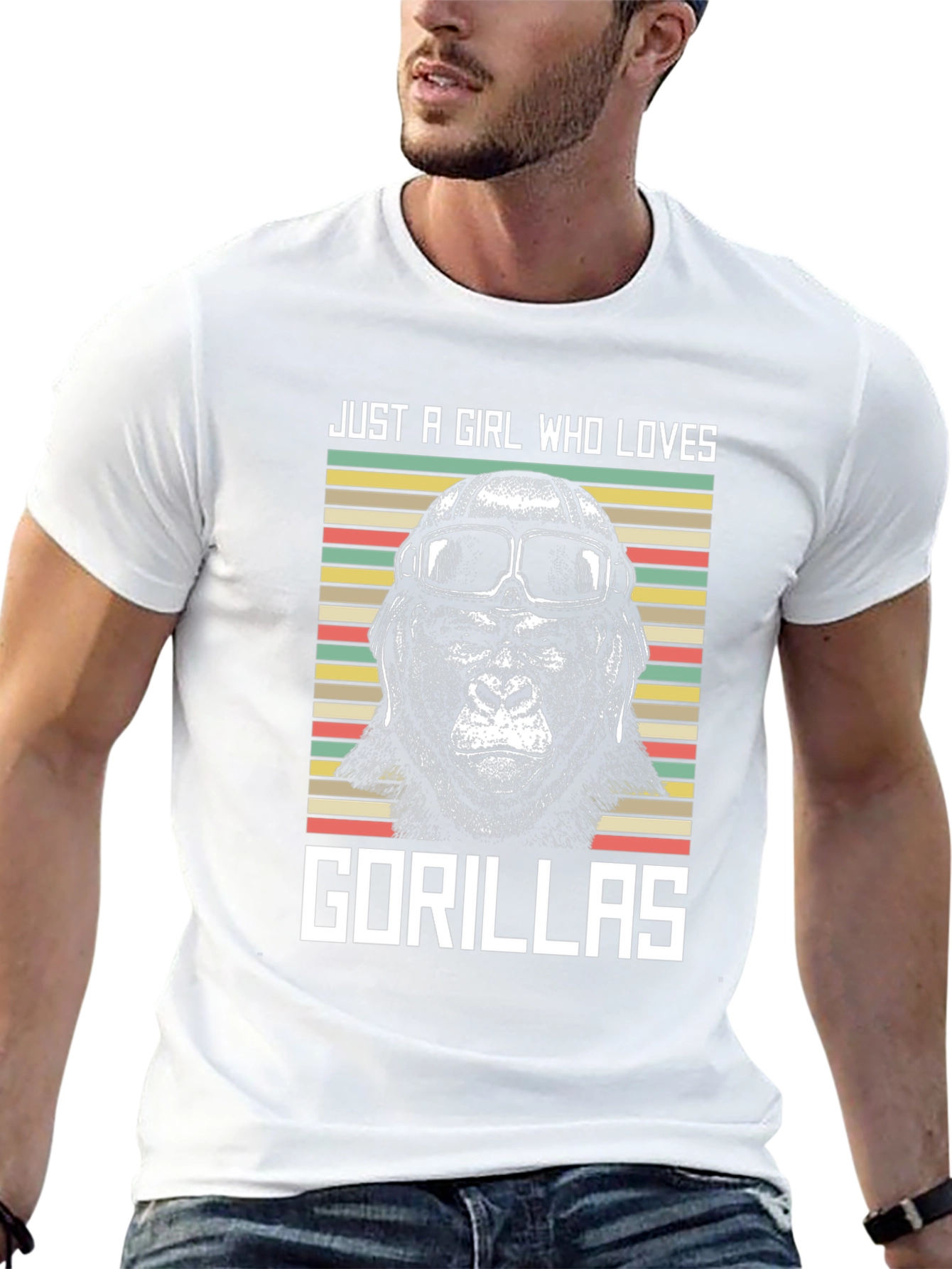 Just A Girl Who Loves Gorillas T-Shirt