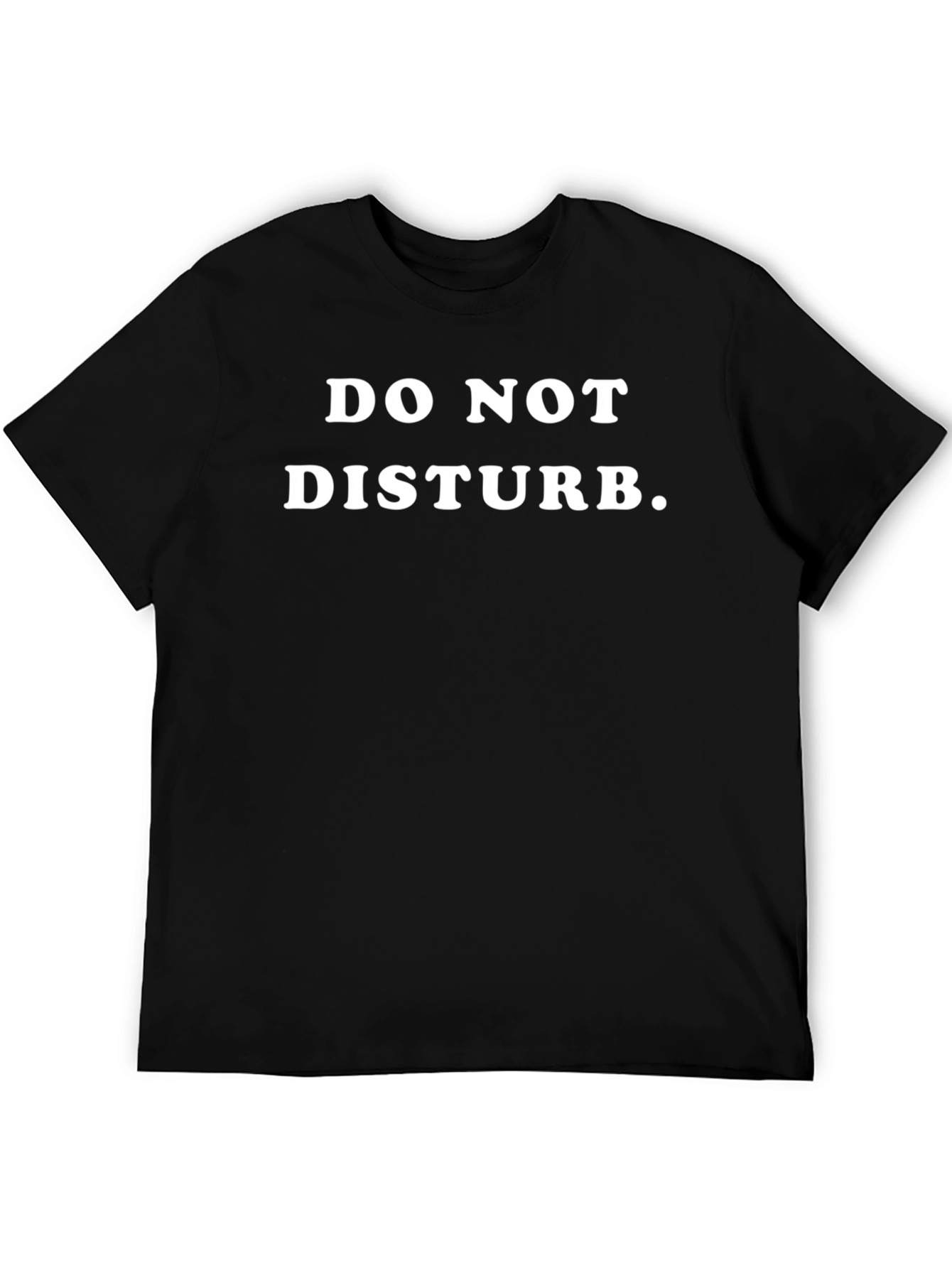 Do Not Disturb Tee - Black Graphic T-Shirt