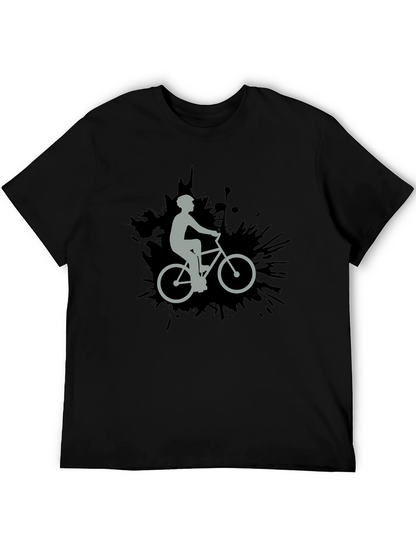 Cyclist Graphic Black T-Shirt