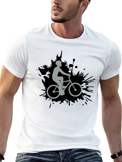Cyclist Graphic Black T-Shirt