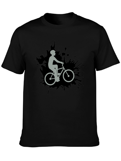 Cyclist Graphic Black T-Shirt