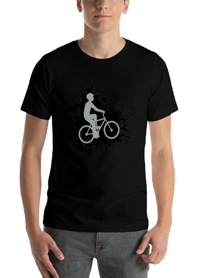 Cyclist Graphic Black T-Shirt