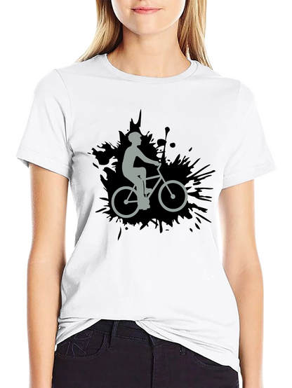 Cyclist Graphic Black T-Shirt