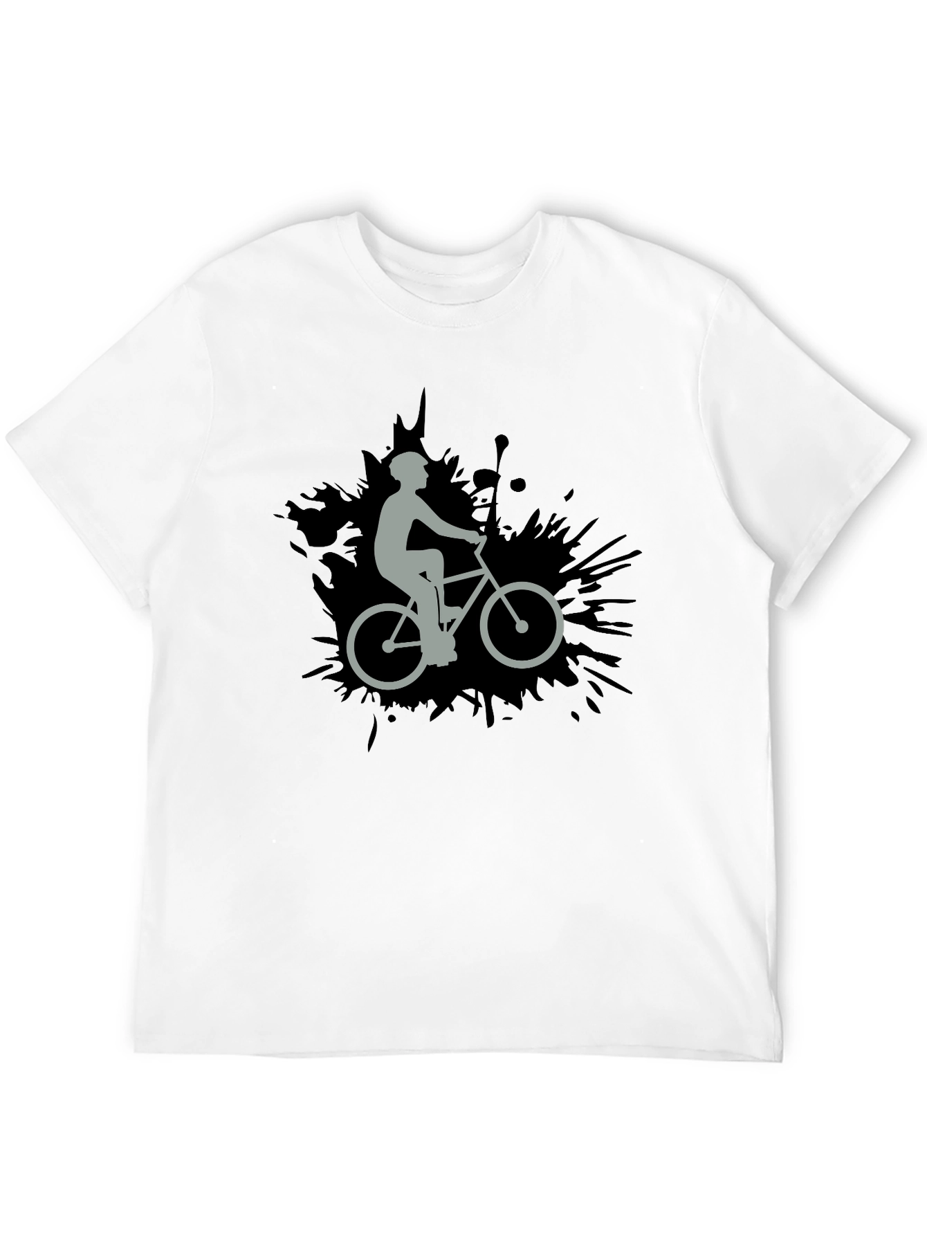 Cyclist Graphic Black T-Shirt