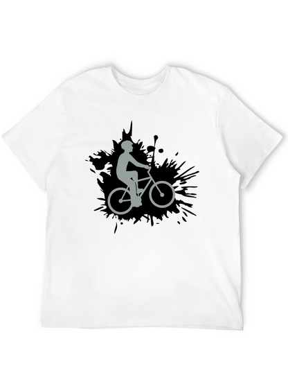 Cyclist Graphic Black T-Shirt