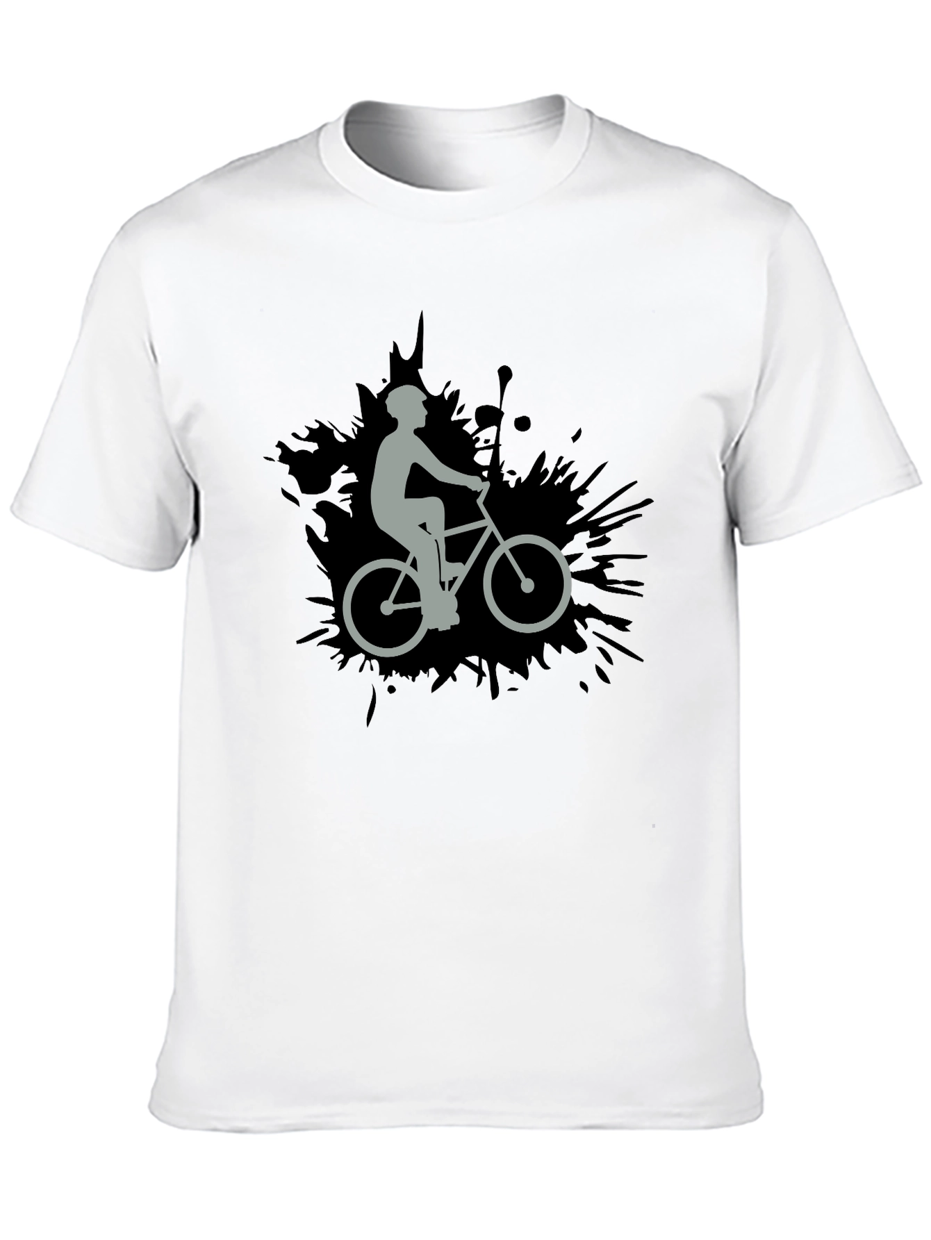 Cyclist Graphic Black T-Shirt