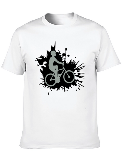 Cyclist Graphic Black T-Shirt