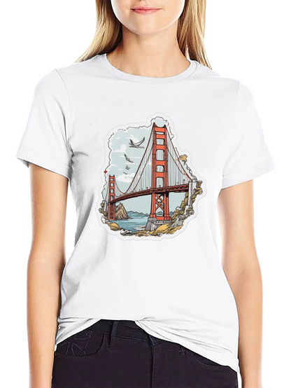 Golden Gate Bridge Graphic Tee - Black T-Shirt