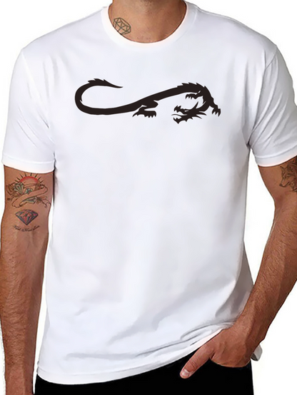 Mens Dragon Graphic T-Shirt - Black