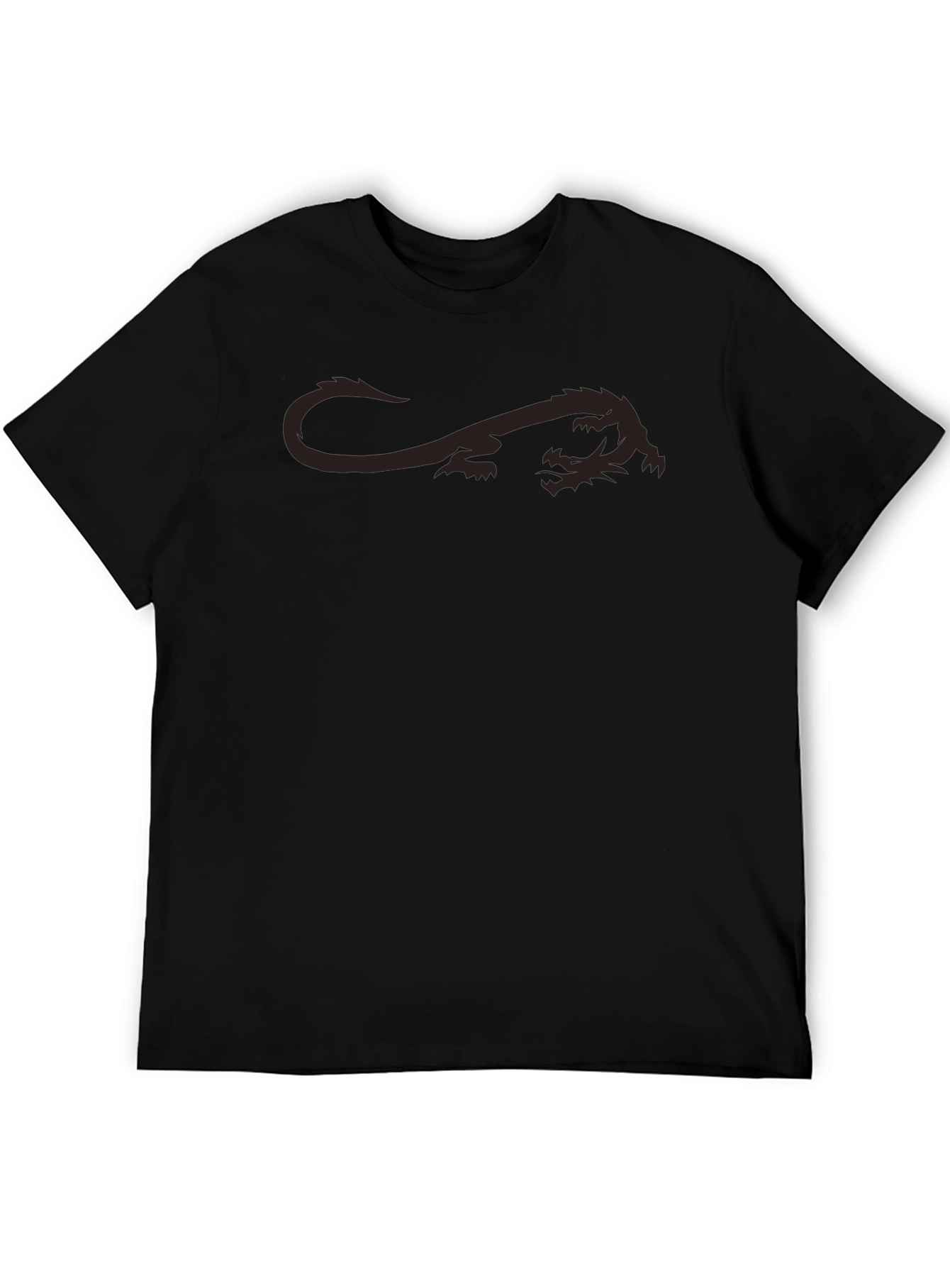 Mens Dragon Graphic T-Shirt - Black