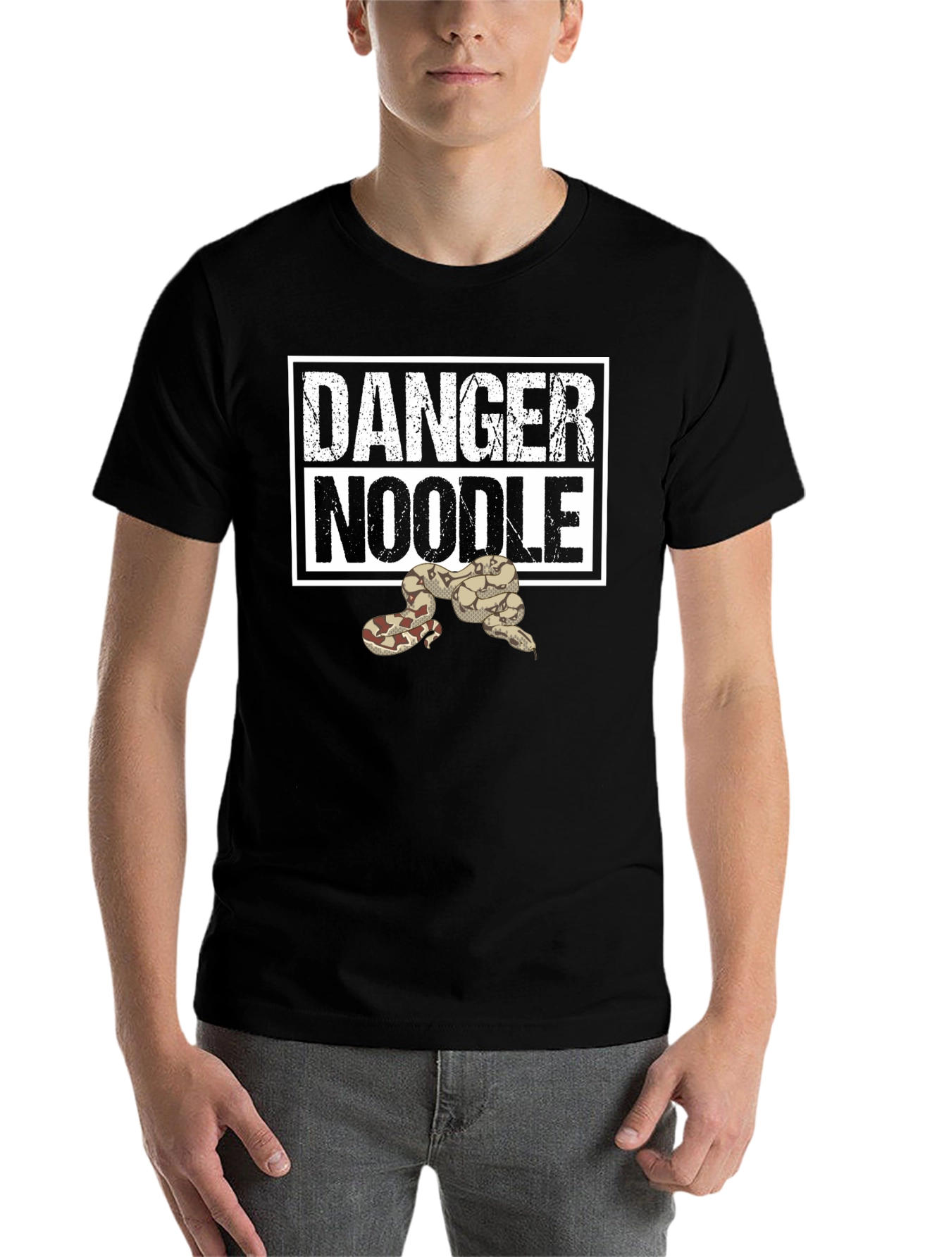 Danger Noodle Snake T-Shirt - Funny Reptile Tee