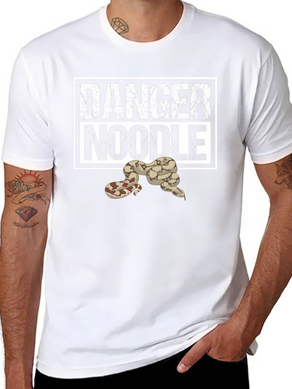 Danger Noodle Snake T-Shirt - Funny Reptile Tee