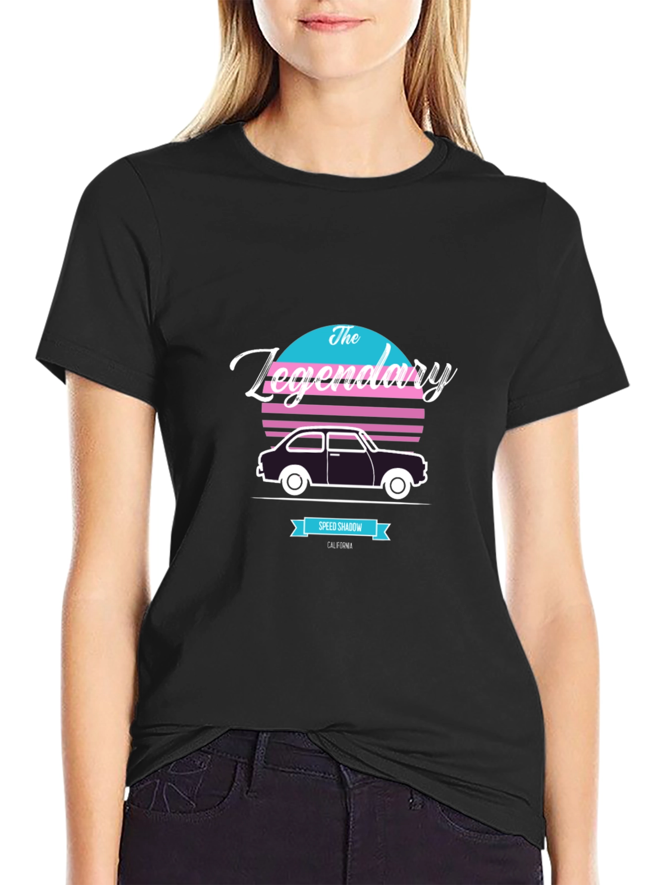 The Legendary Speed Shadow Retro Car T-Shirt