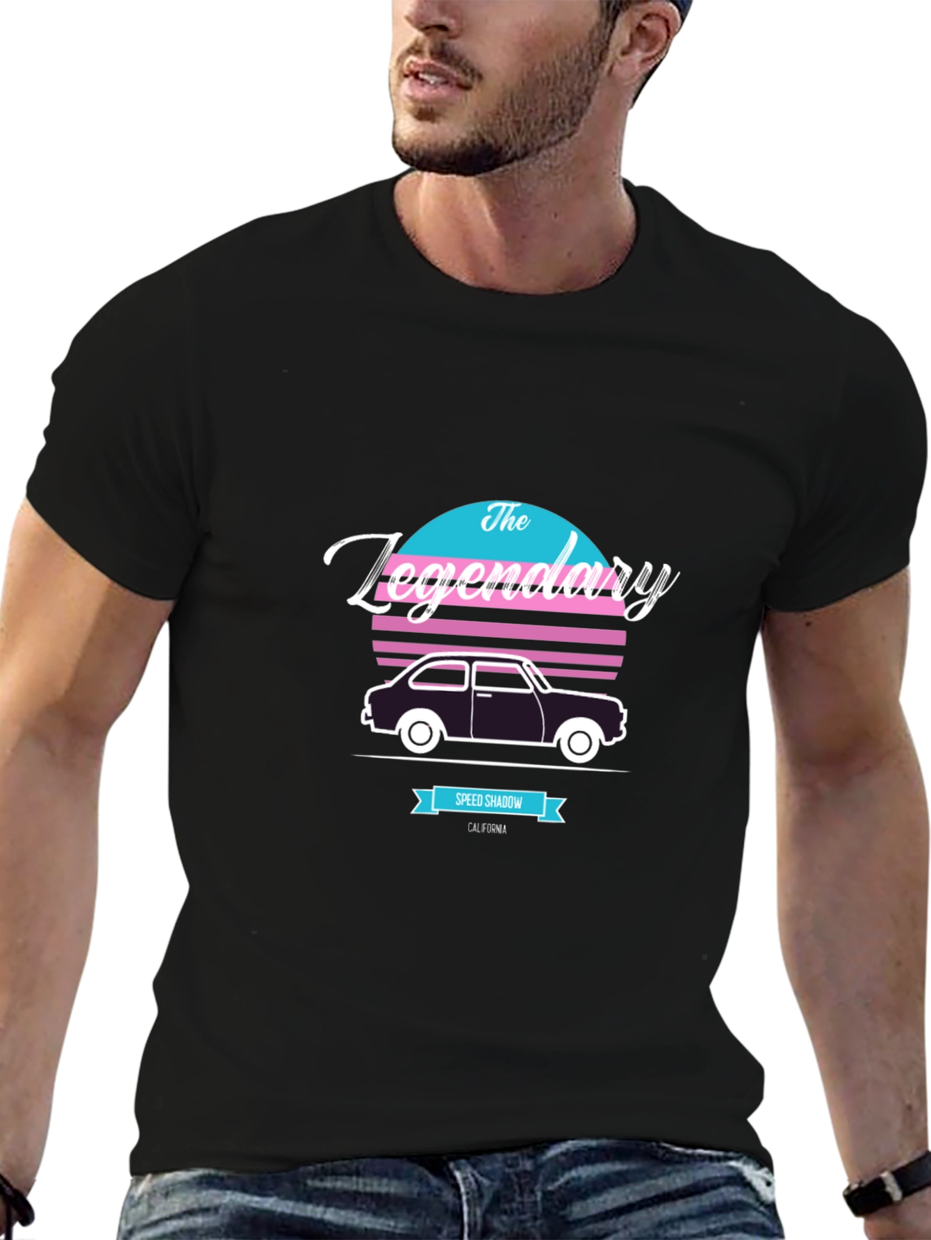 The Legendary Speed Shadow Retro Car T-Shirt