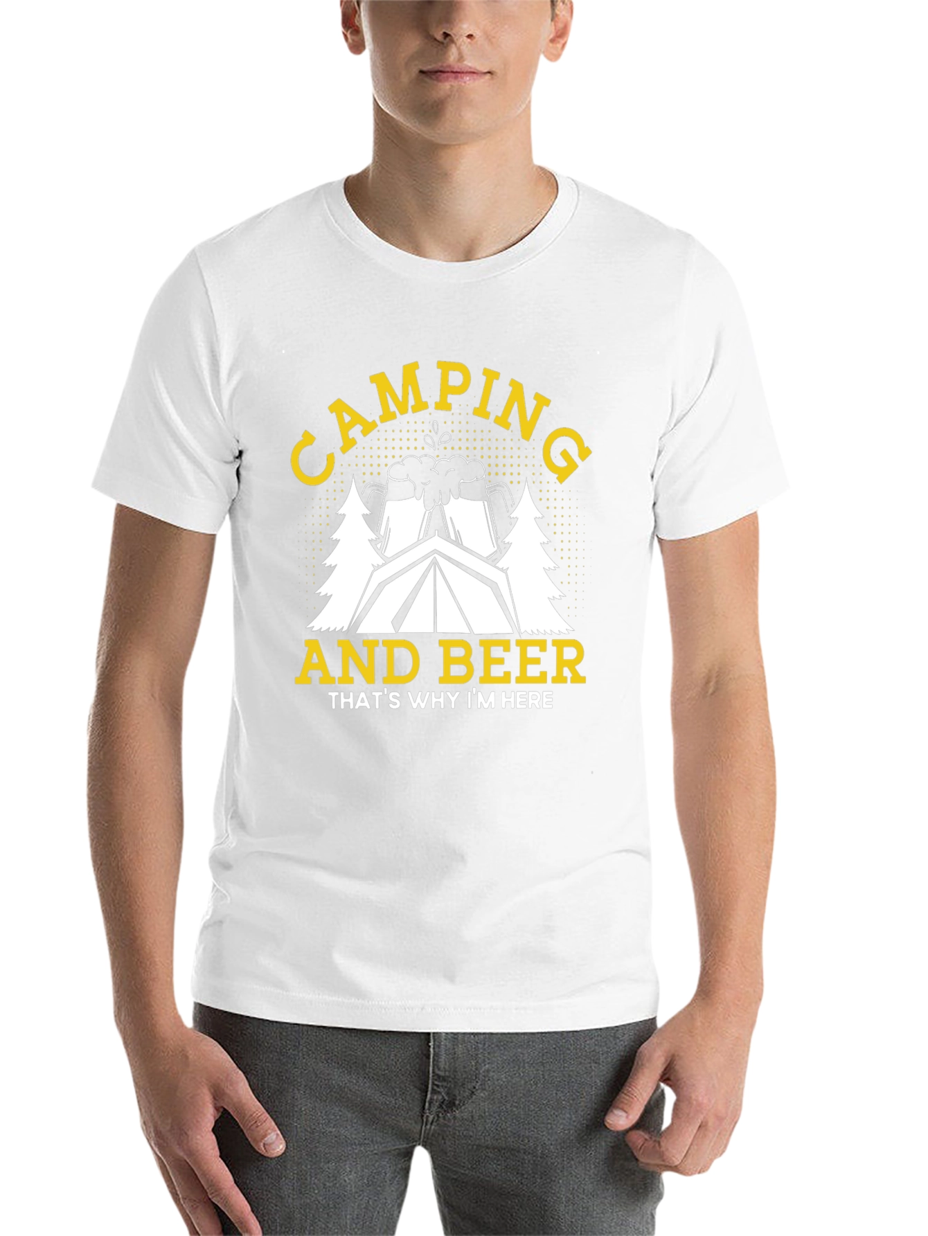Camping and Beer T-Shirt - Why Im Here