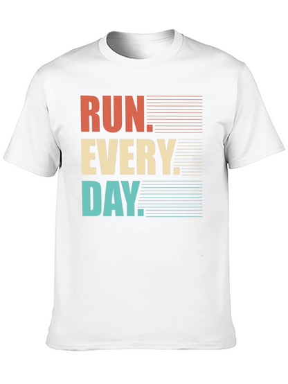 Run Every Day Graphic Tee - Retro Style