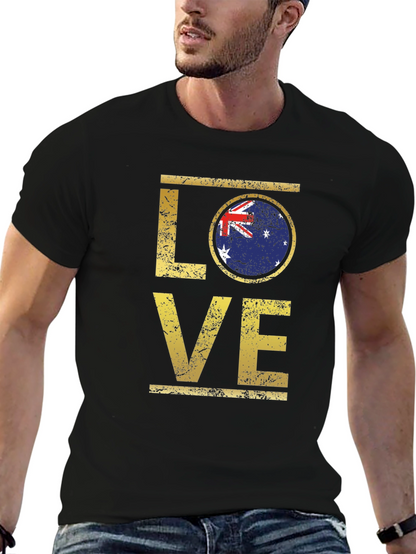 LOVE Australia Flag Graphic T-Shirt