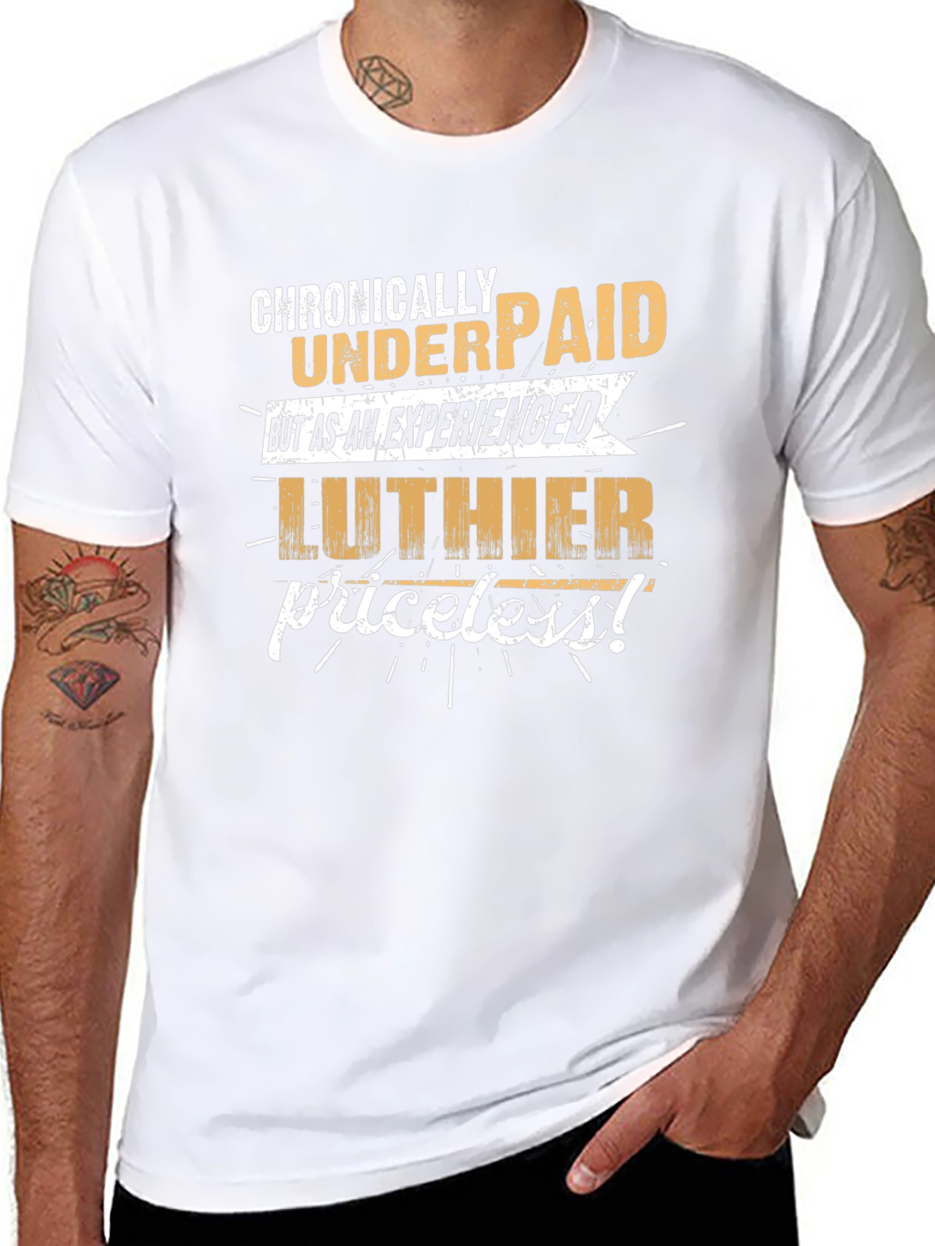 Chronically Underpaid Luthier T-Shirt - Black
