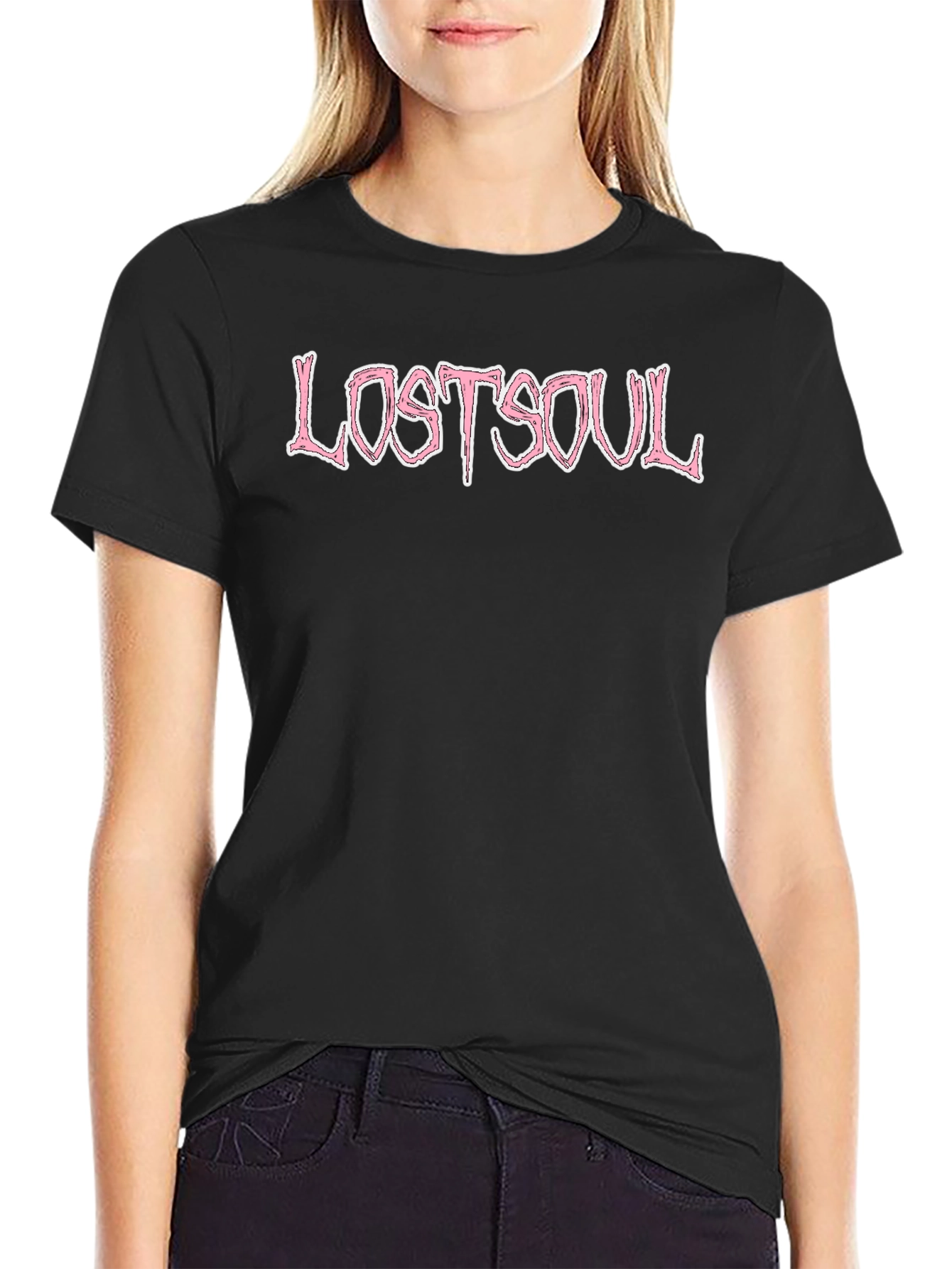 Lost Soul Graphic Print T-Shirt