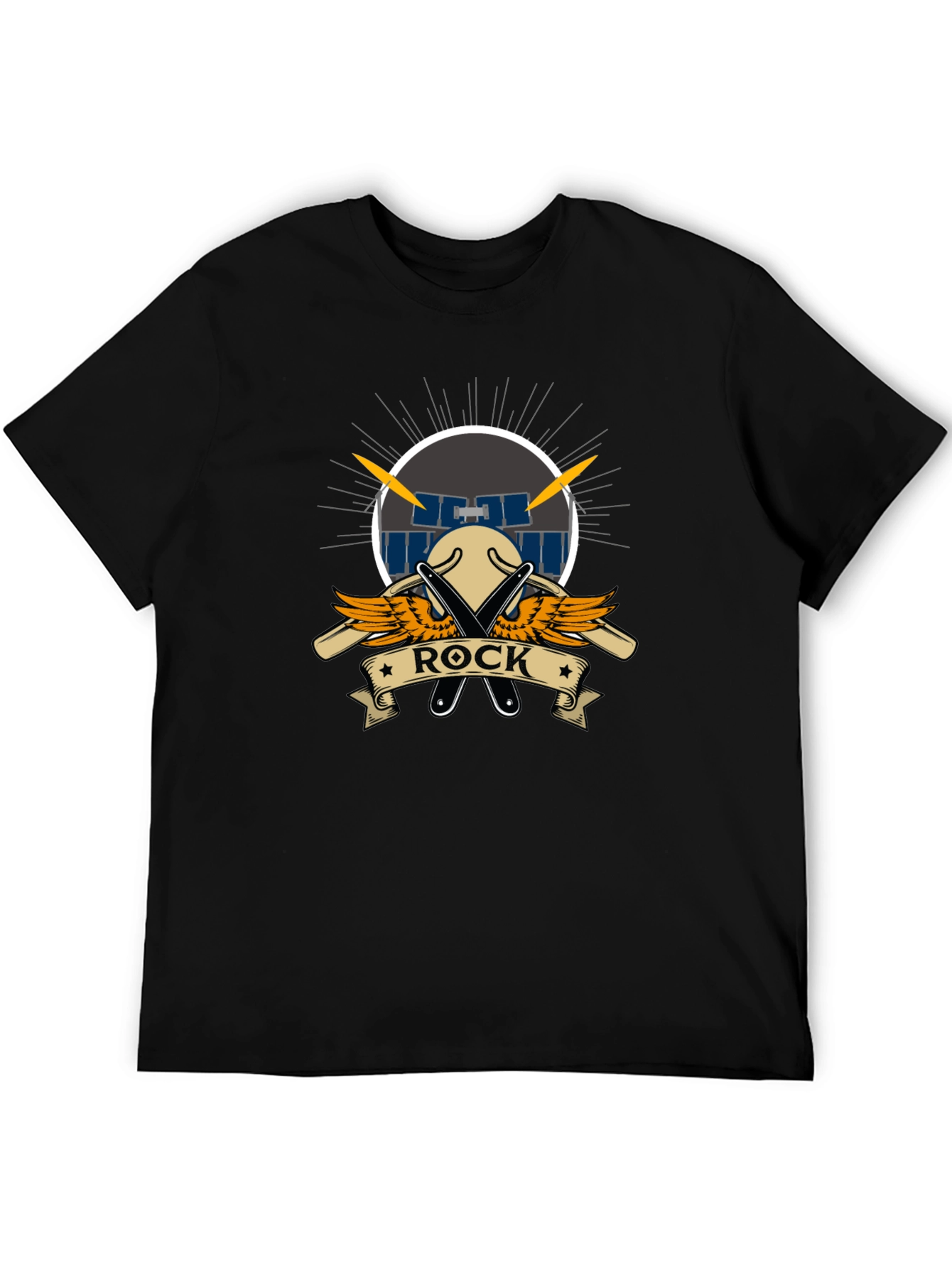Rock Music T-Shirt - Drum Set Design