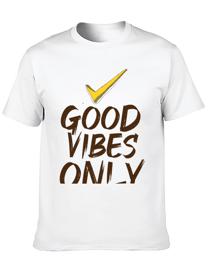 Good Vibes Only Black Graphic T-Shirt