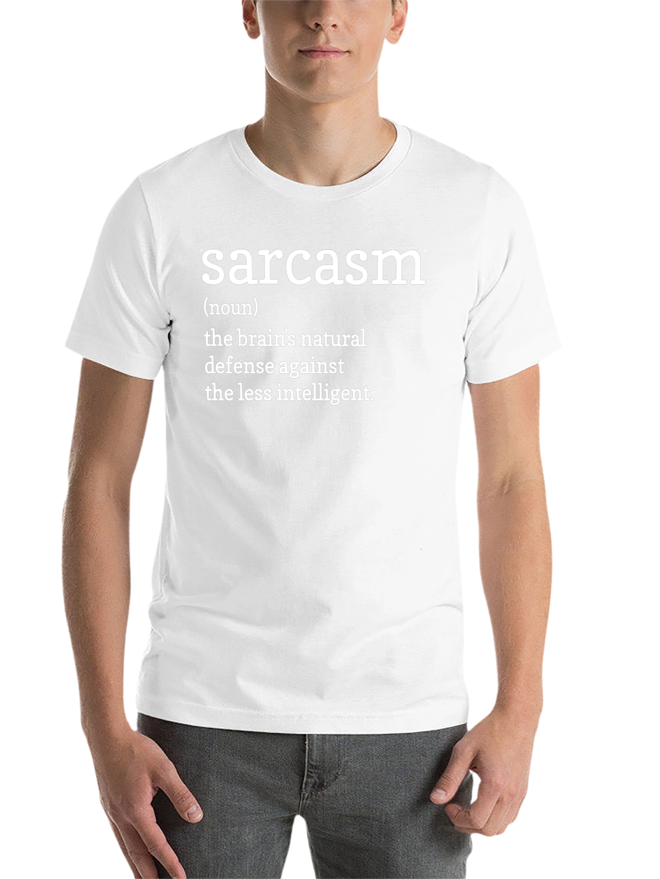 Sarcasm Definition Graphic T-Shirt - Black