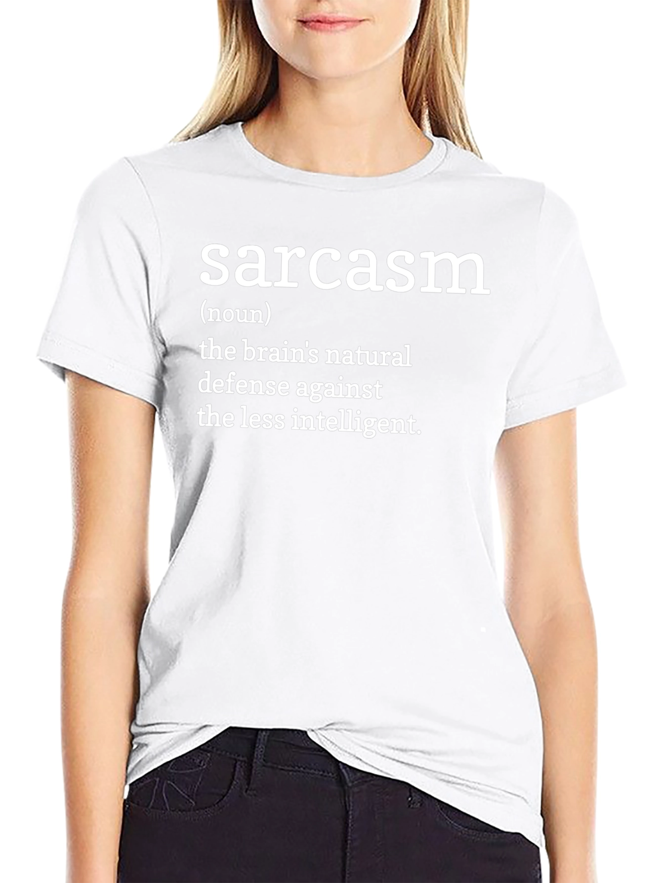 Sarcasm Definition Graphic T-Shirt - Black