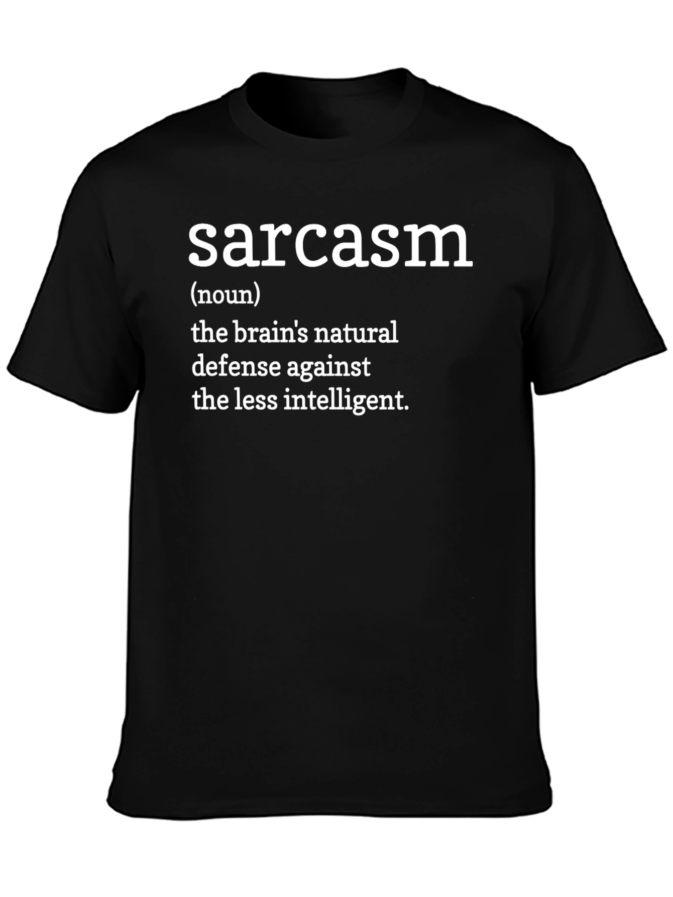 Sarcasm Definition Graphic T-Shirt - Black