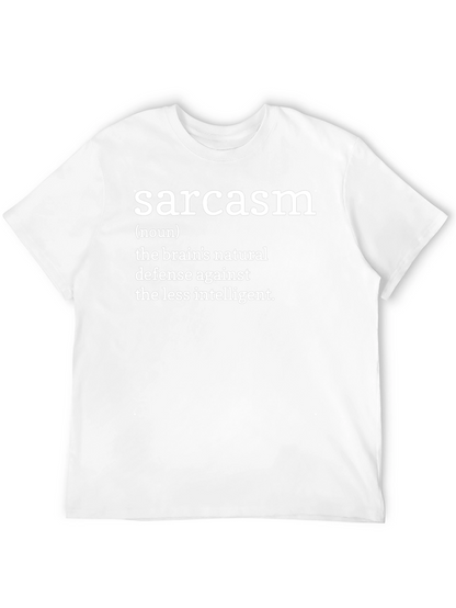 Sarcasm Definition Graphic T-Shirt - Black