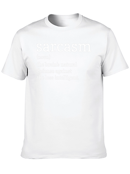 Sarcasm Definition Graphic T-Shirt - Black