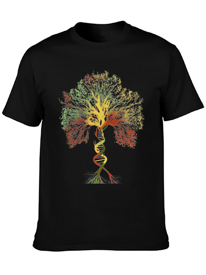 DNA Tree of Life Graphic Tee - Black