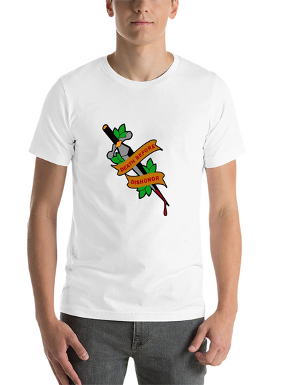 Death Before Dishonor Tattoo Style Graphic Tee