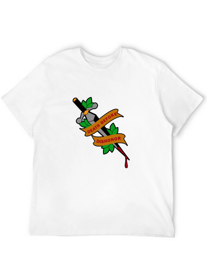 Death Before Dishonor Tattoo Style Graphic Tee