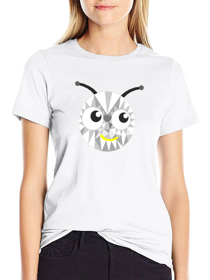 Geometric Bug Graphic Tee - Modern Style
