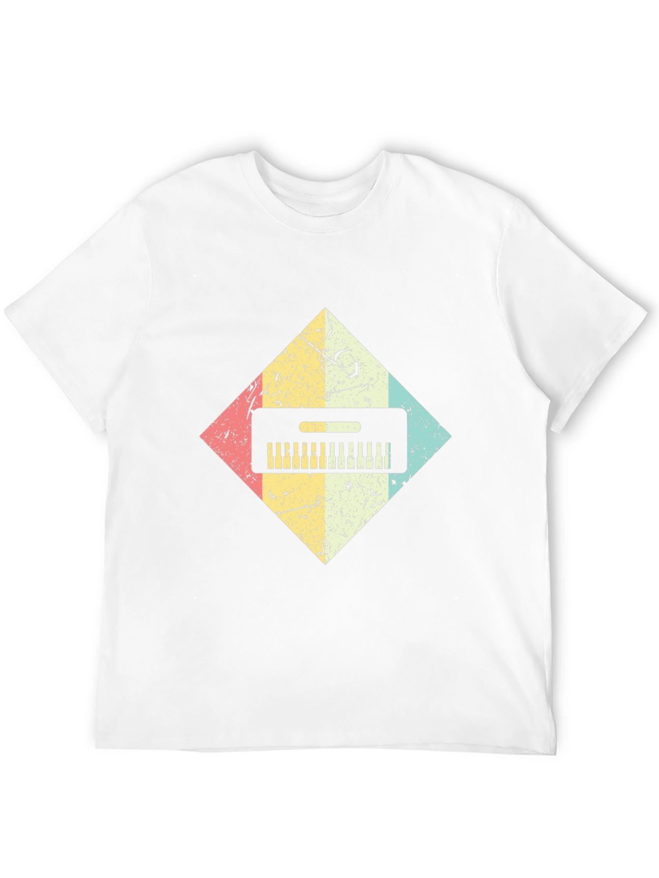 Retro Keyboard T-Shirt - Music Lover Tee