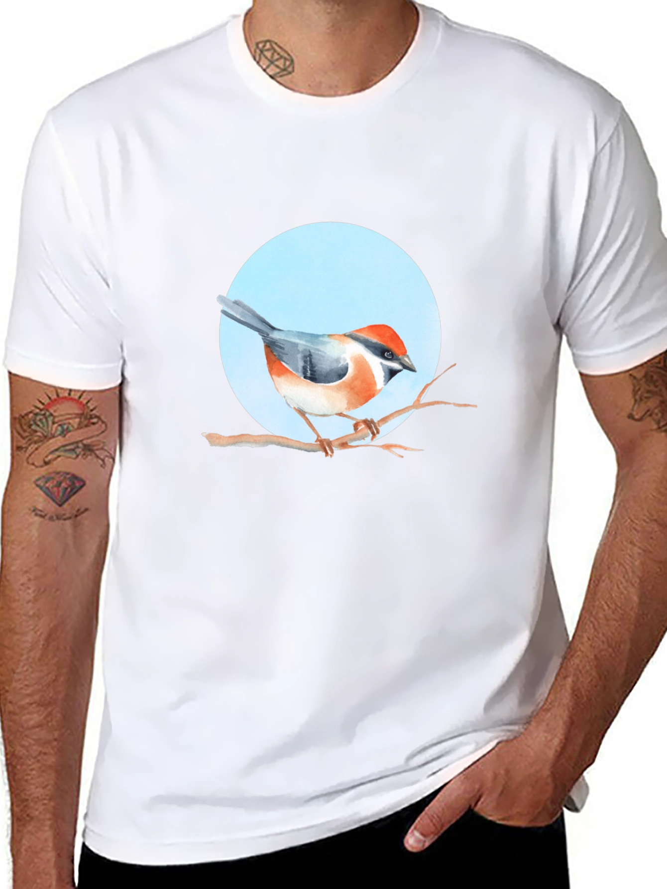 Bird on Branch Graphic Tee