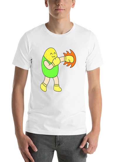 Funny Corn Boxer Black T-Shirt