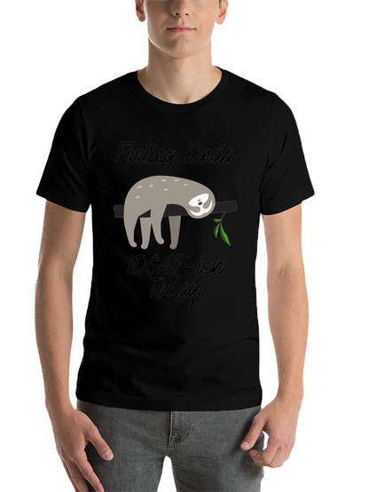 Sloth Graphic Tee: Feeling Kinda IDGAF-ish Today